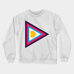 Polyamory Pride Minimalist - Trieception - (New Colors) Crewneck Sweatshirt